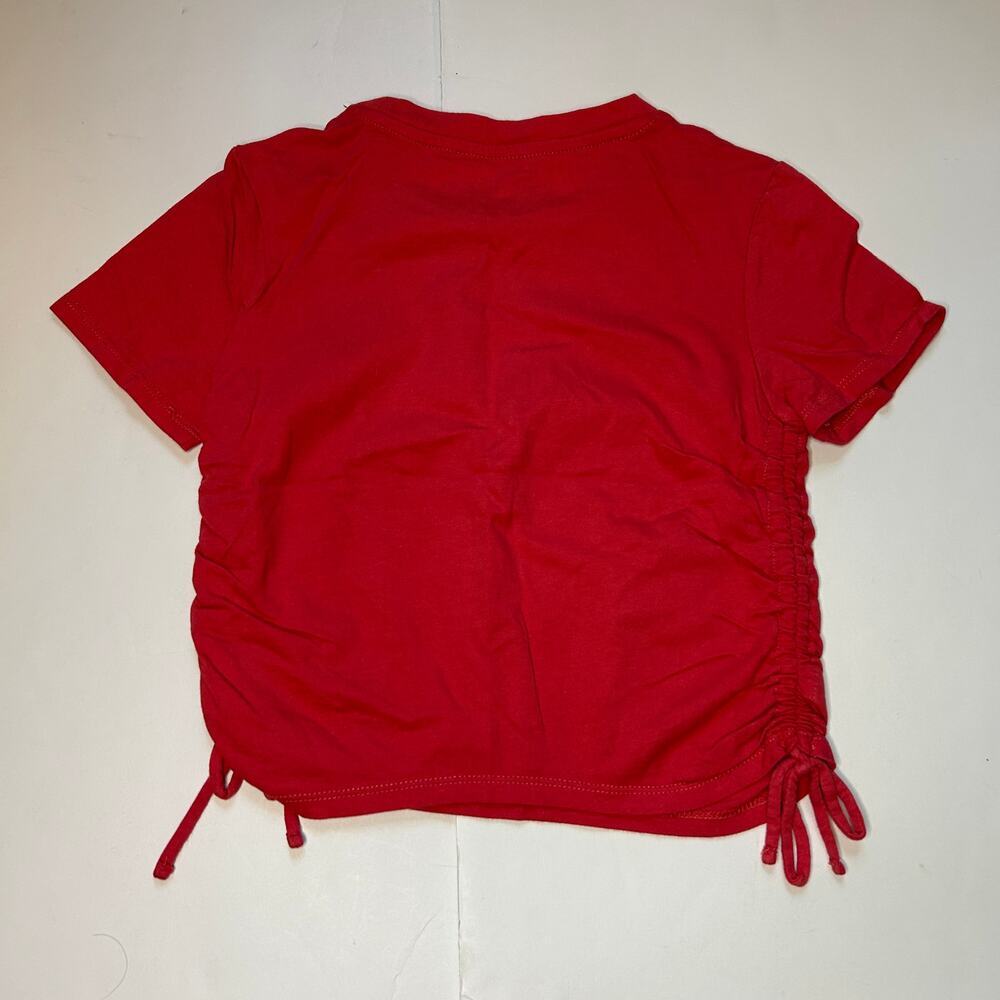 Art Class Girls Red Ruched Side Drawstring T-Shirt Top Size S (6/6X) - Picture 4 of 4
